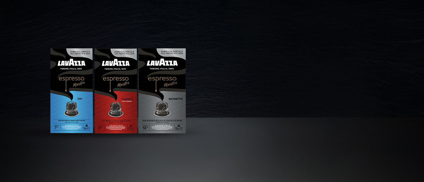 Cápsulas Lavazza Espresso Maestro compatibles con máquinas de café Nespresso