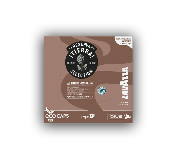 La Reserva de ¡Tierra! Selection 100 % Arábica COMPOSTABLE* Cápsulas Blue